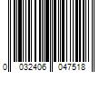 Barcode Image for UPC code 0032406047518