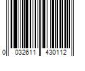 Barcode Image for UPC code 0032611430112