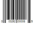 Barcode Image for UPC code 003262000085