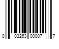 Barcode Image for UPC code 003263000077