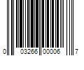 Barcode Image for UPC code 003266000067