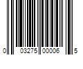 Barcode Image for UPC code 003275000065