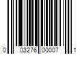 Barcode Image for UPC code 003276000071