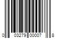 Barcode Image for UPC code 003279000078