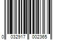 Barcode Image for UPC code 0032917002365