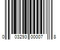 Barcode Image for UPC code 003293000078