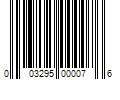 Barcode Image for UPC code 003295000076