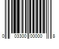 Barcode Image for UPC code 003300000008