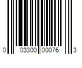 Barcode Image for UPC code 003300000763