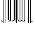 Barcode Image for UPC code 003303000074