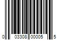 Barcode Image for UPC code 003308000055