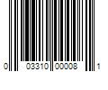 Barcode Image for UPC code 003310000081