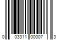 Barcode Image for UPC code 003311000073