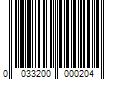 Barcode Image for UPC code 0033200000204