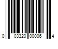 Barcode Image for UPC code 003320000064