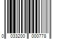 Barcode Image for UPC code 0033200000778