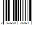 Barcode Image for UPC code 0033200000921