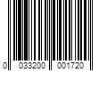 Barcode Image for UPC code 0033200001720