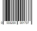 Barcode Image for UPC code 0033200001737