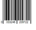 Barcode Image for UPC code 0033246209722