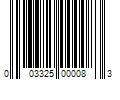 Barcode Image for UPC code 003325000083