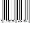 Barcode Image for UPC code 0033259404190