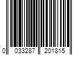 Barcode Image for UPC code 0033287201815