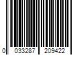 Barcode Image for UPC code 0033287209422