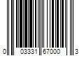 Barcode Image for UPC code 003331670003