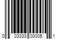 Barcode Image for UPC code 003333000051