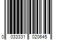 Barcode Image for UPC code 0033331020645