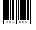 Barcode Image for UPC code 0033362000050