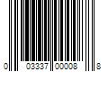 Barcode Image for UPC code 003337000088