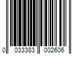 Barcode Image for UPC code 0033383002606