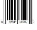 Barcode Image for UPC code 003341000067