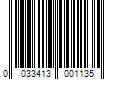 Barcode Image for UPC code 0033413001135