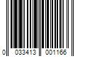 Barcode Image for UPC code 0033413001166