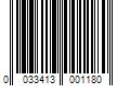 Barcode Image for UPC code 0033413001180