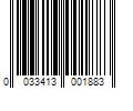 Barcode Image for UPC code 0033413001883