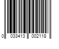 Barcode Image for UPC code 0033413002118