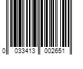 Barcode Image for UPC code 0033413002651