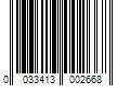 Barcode Image for UPC code 0033413002668