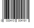 Barcode Image for UPC code 0033413004181