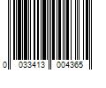 Barcode Image for UPC code 0033413004365