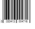 Barcode Image for UPC code 0033413004716