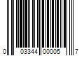 Barcode Image for UPC code 003344000057