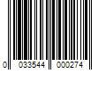 Barcode Image for UPC code 0033544000274