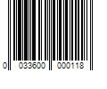 Barcode Image for UPC code 0033600000118