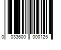 Barcode Image for UPC code 0033600000125