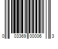 Barcode Image for UPC code 003369000063